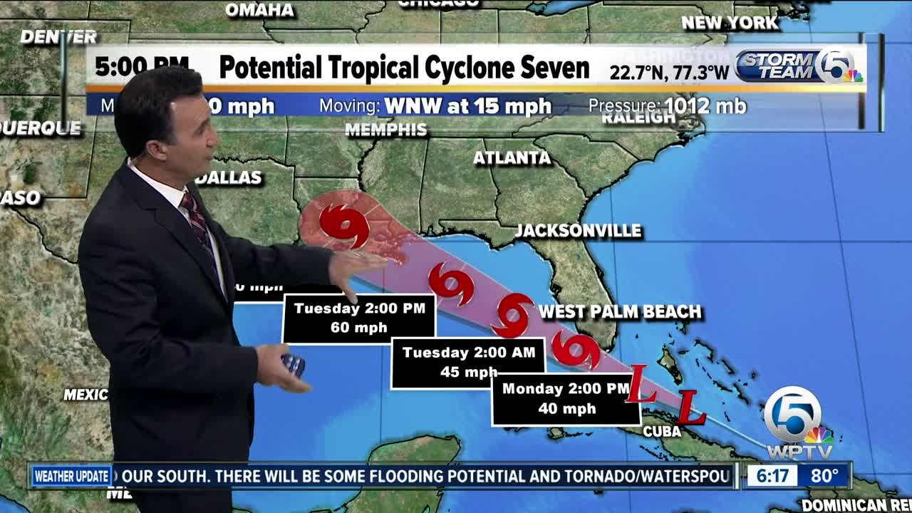 Tropical disturbance expected to become Tropical Storm Gordon