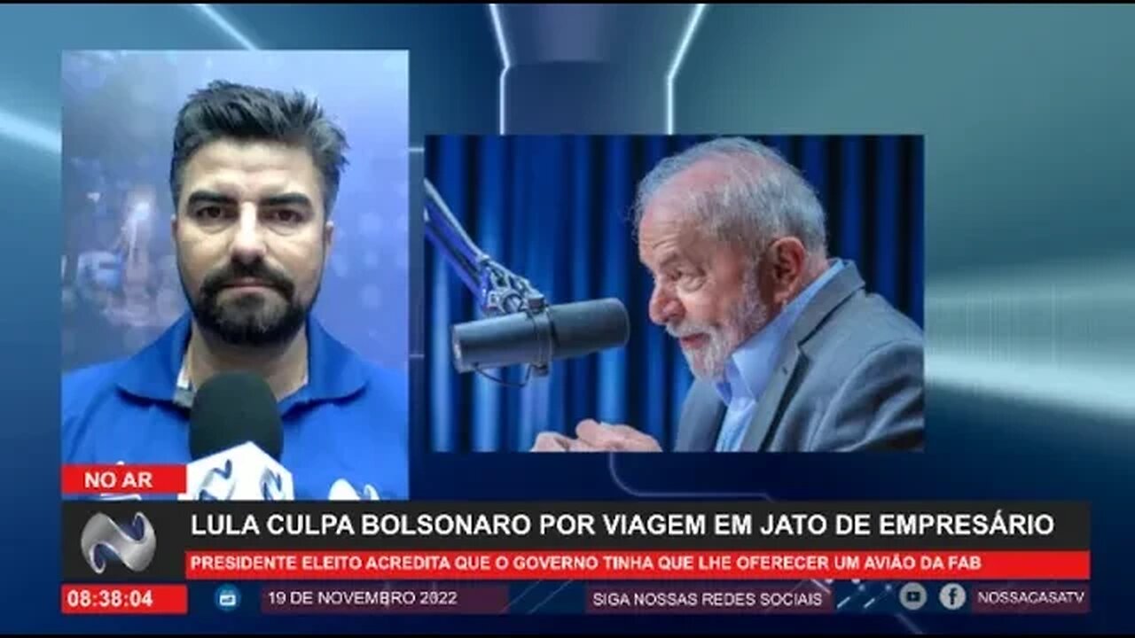 Lula culpa Bolsonaro por viagem em jato de empresário