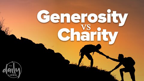 Generosity Vs Charity