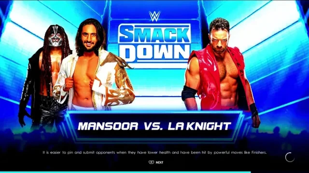 WWE Friday Night Smackdown Mån.sôör vs LA Knight