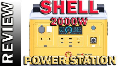 Shell 2000W Portable Power Station 1997Wh LiFePO4 Battery Solar Generator UPS Power Supply Review