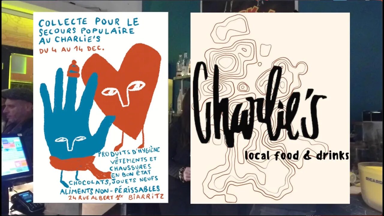 à l'honneur Camille - action solidaire Secours Populaire au Charlie s Bar du 04 au 14 déc 2022