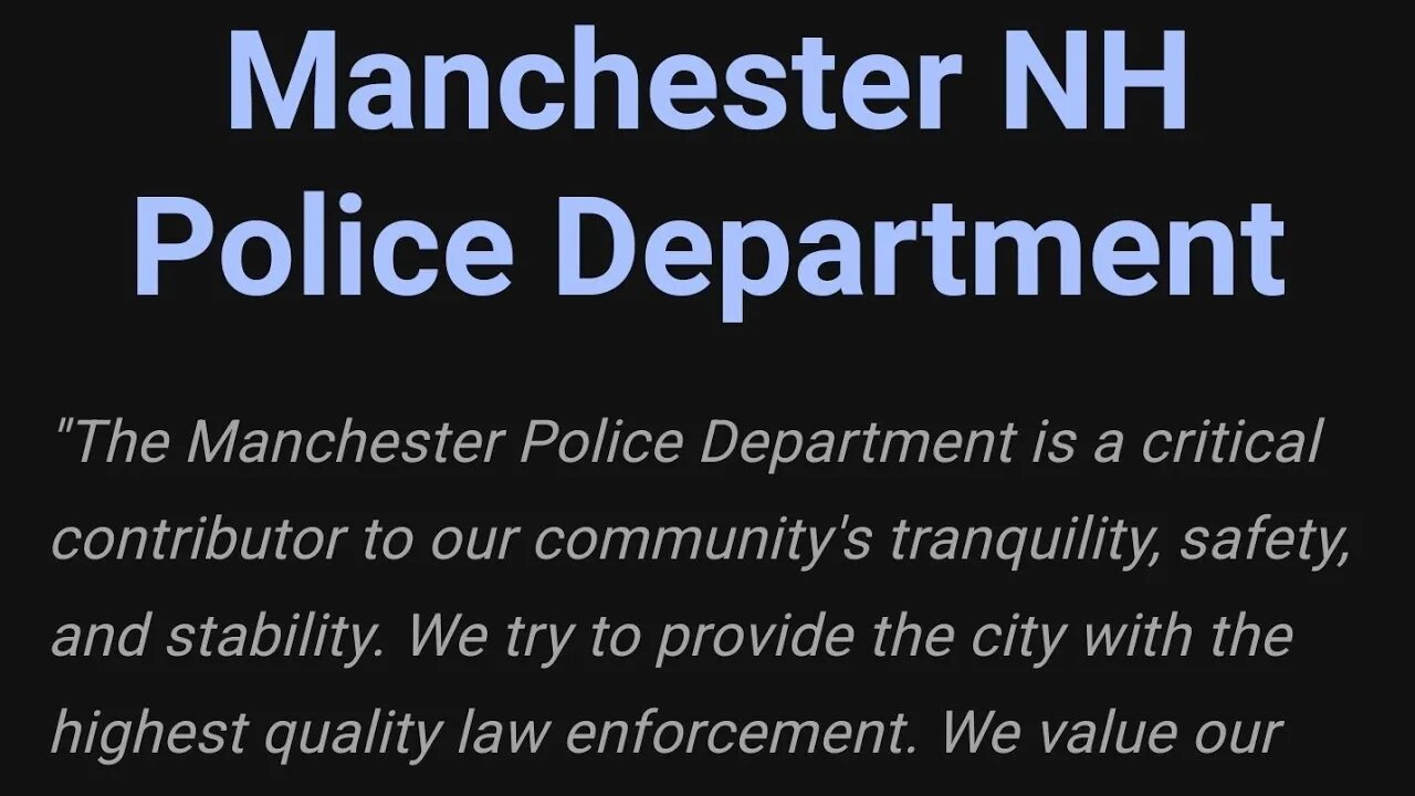 MANCHESTERPD!!! #1ACOMMUNITY