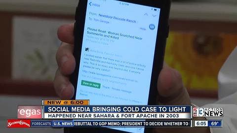 Social media bringing cold case to light