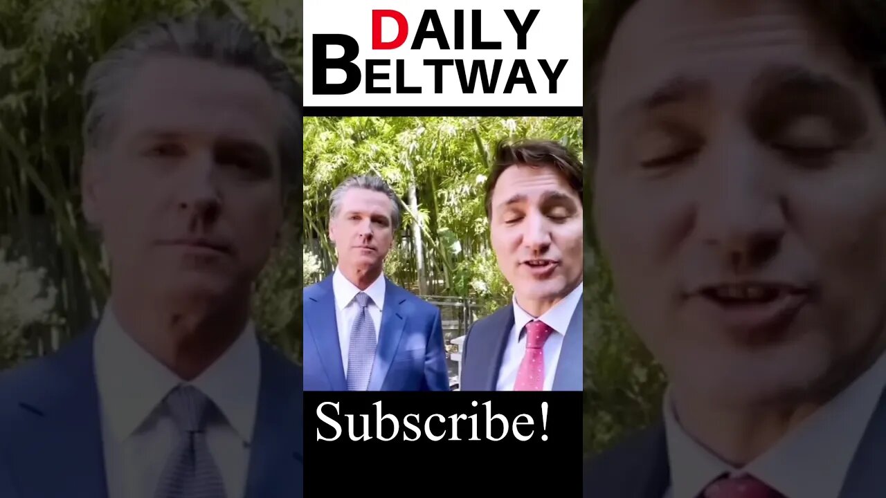 Justin Trudeau and Gavin newsom #funny #shorts #shortsvideo