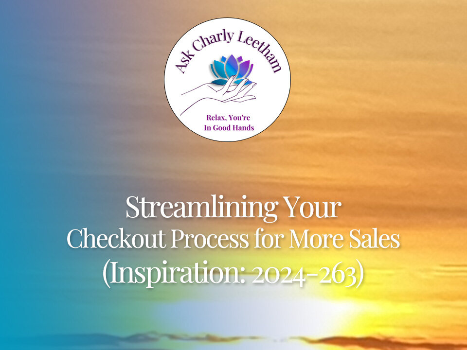 Streamlining Your Checkout Process for More Sales (2024/263)