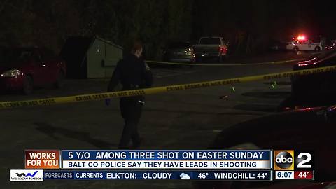 5-year-old among 3 injured in Easter Sunday shooting