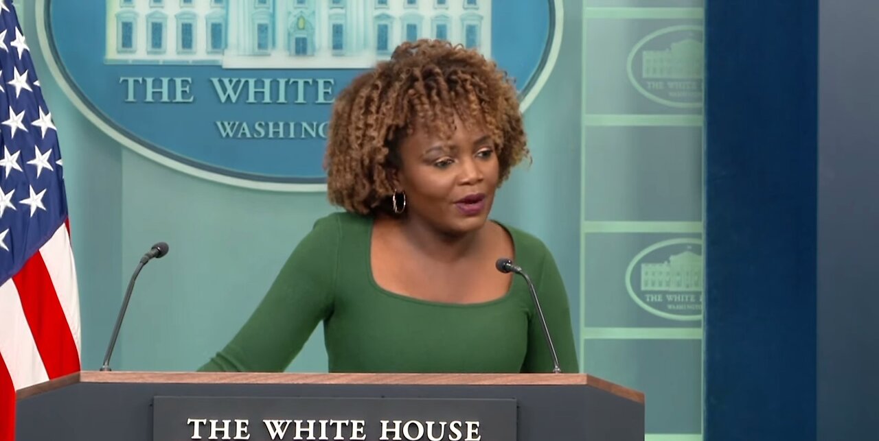 SHOW EXISTENTIAL THREAT EXAMPLE! KJP on Biden advice for treatment of Trump - White House Briefing