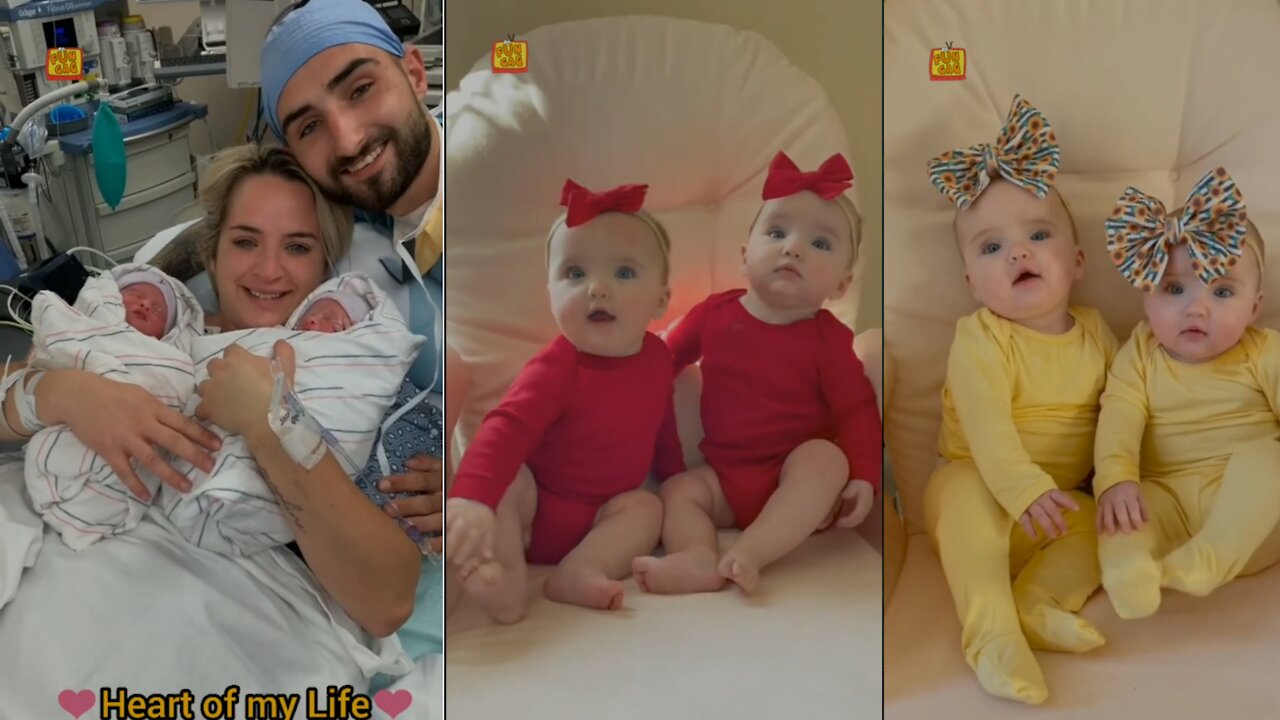 Cute Twin Babies | beautiful funny baby (very nice video)