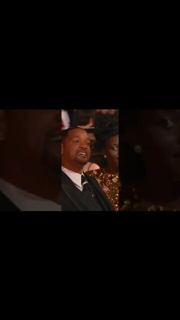 Will Smith hits Chris Rock on Oscars stag #shorts