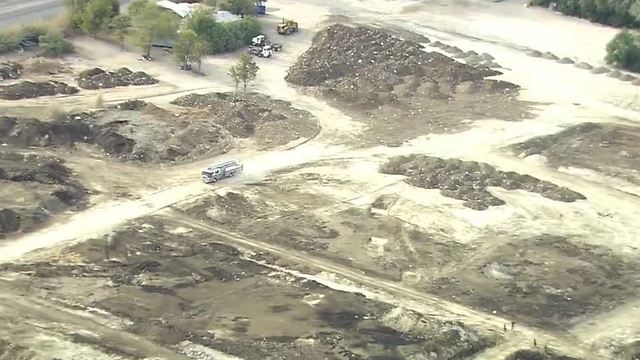 Manure pile at former North Las Vegas pig farm catches fire