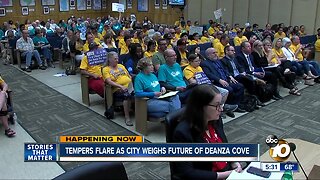 Tempers flare as city weighs future of Deanza Cove