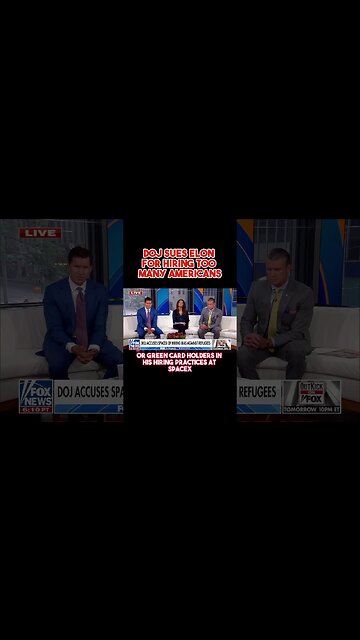 DOJ Accuses SpaceX of Hiring TOO Many AMERICANS 😂 #shorts