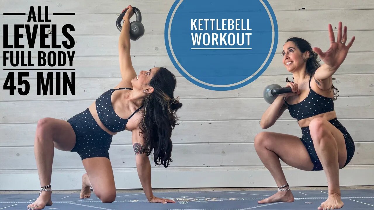 KETTLEBELL WORKOUT •ALL LEVELS• FULL BODY 💪🏼