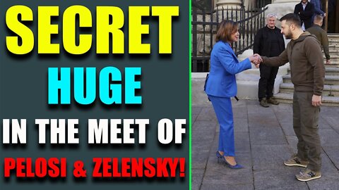 SOMETHING BIZARRE HAPPENED: HUGE SEARET IN THE MEET OF PELOSI & ZELENSKY - TRUMP NEWS