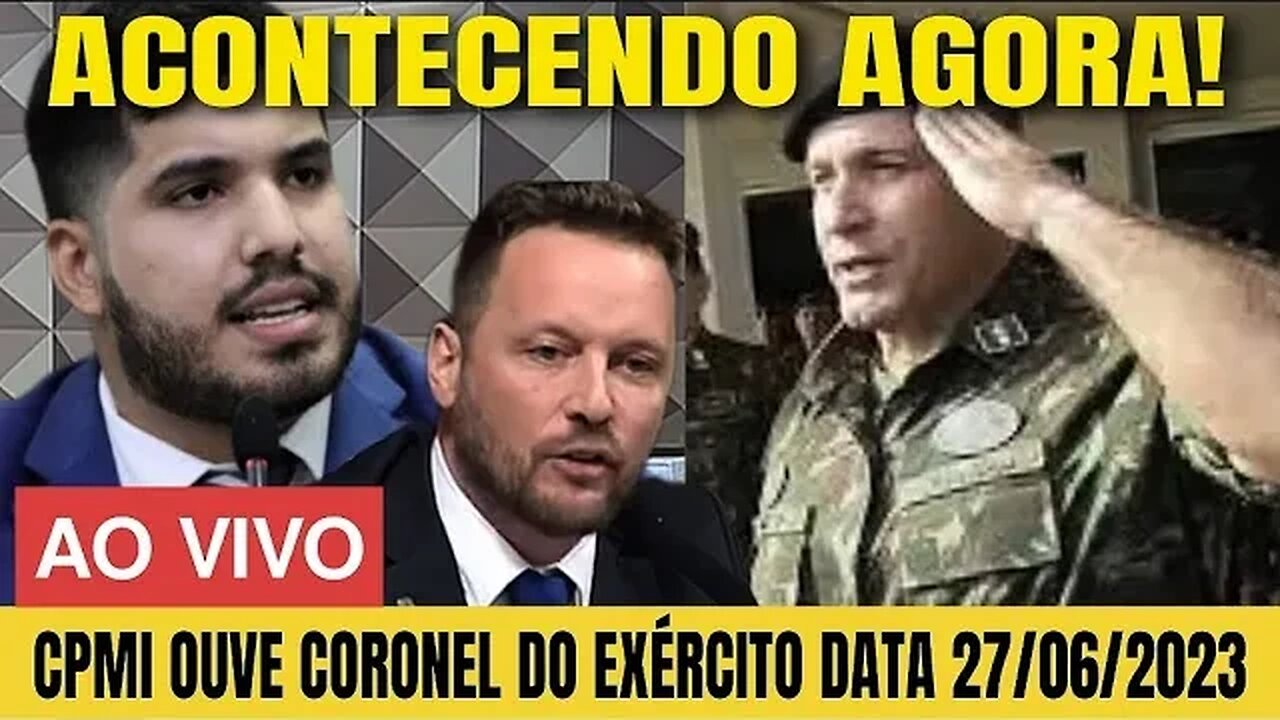 🇧🇷🔴 ACONTECENDO AGORA! REVELACÃO AO VIVO CPMI OUVE CORONEL DO EXERCITO JEAN LAWAND JUNIOR 27/06/2023