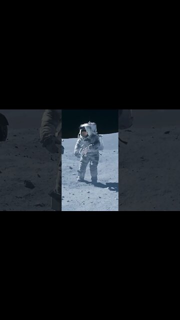 Was the moon landing faked? shadow anomaly. 🌑☄ #moonlanding #shorts