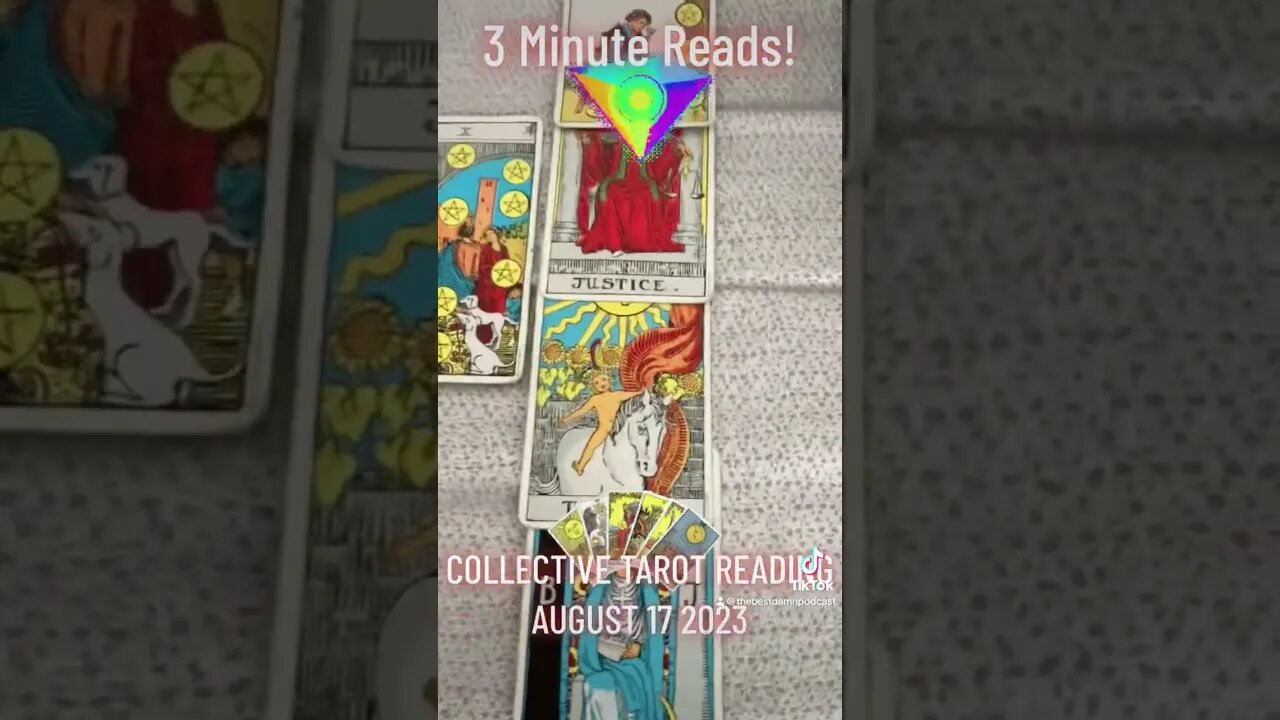 3 Minute Reads! COLLECTIVE TAROT READING AUGUST 17 2023