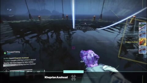 Destiny 2 - Fishing - Caught an Exotic Fish Kheprain Axehead