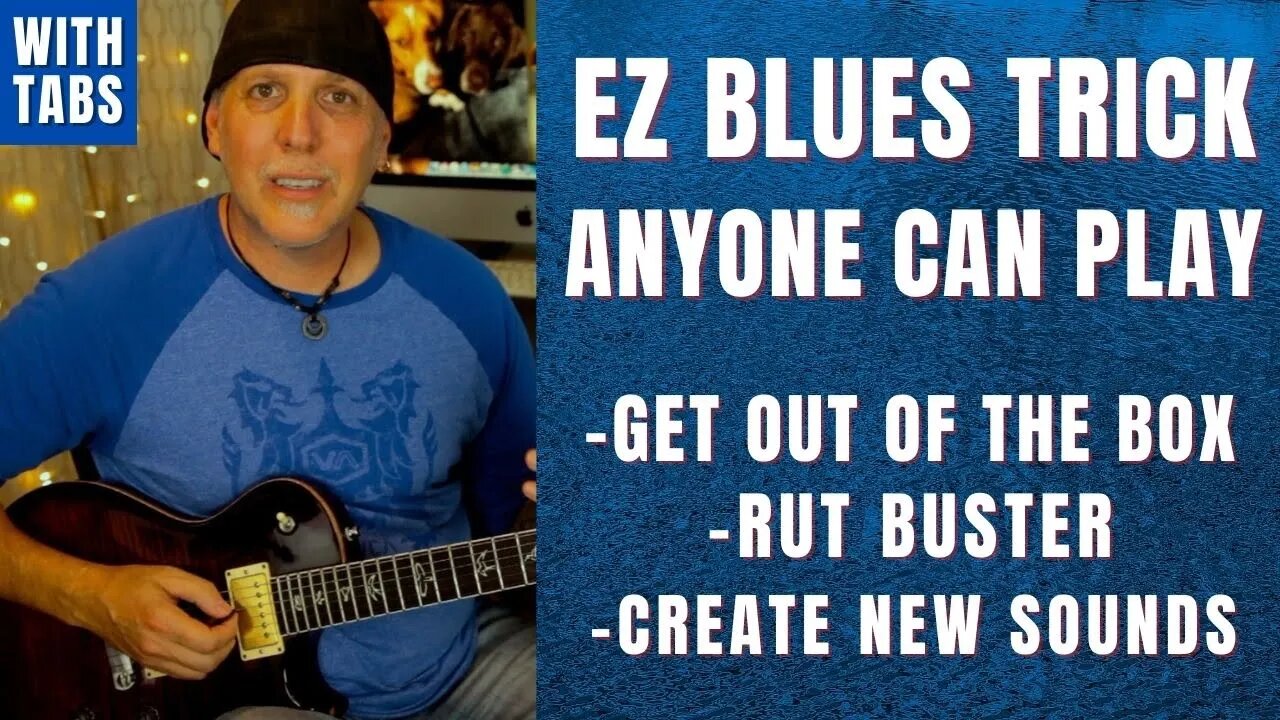 EZ Blues Lead Guitar Trick anyone can play to create new sounds - KILLER