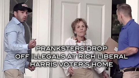 Pranksters Drop Off Illegals At Rich Liberal Harris Voter's Home