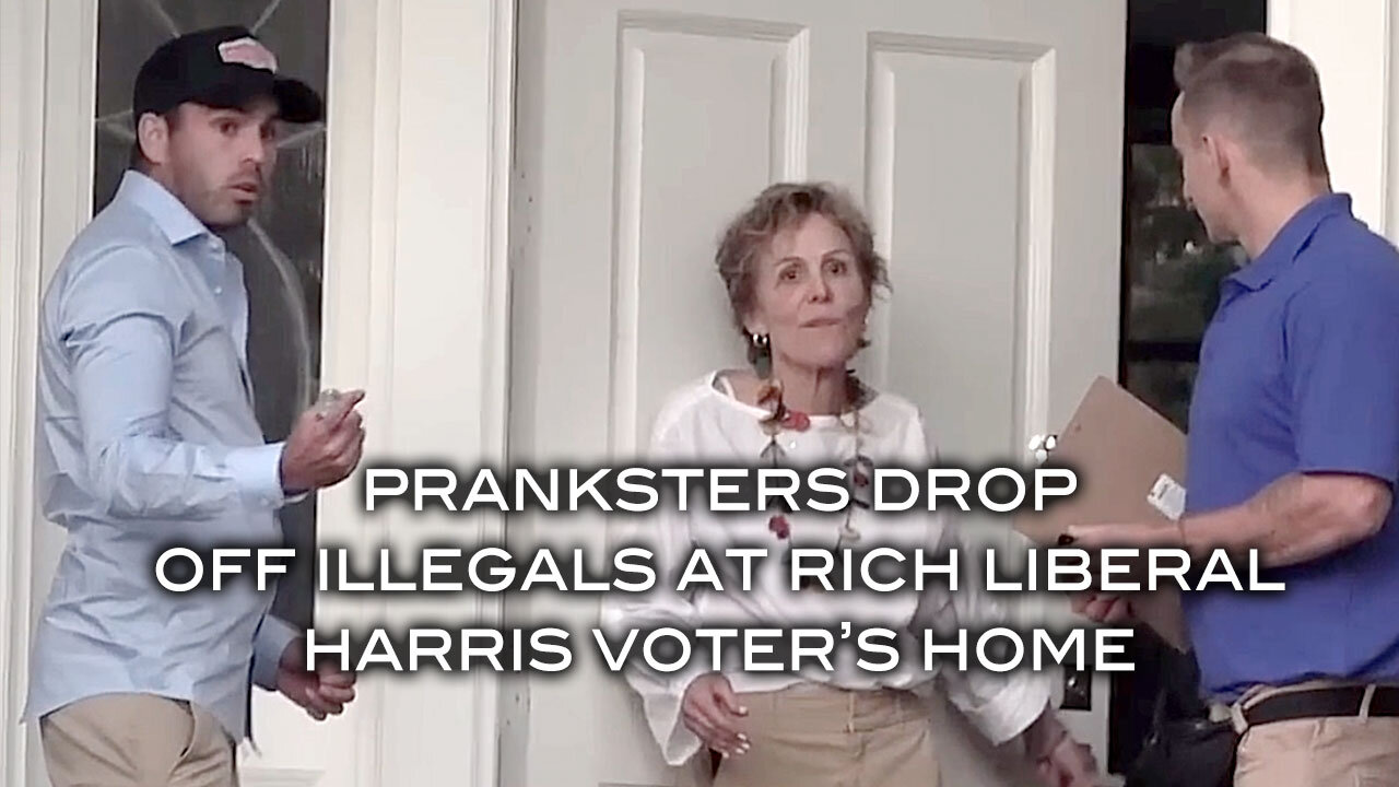 Pranksters Drop Off Illegals At Rich Liberal Harris Voter's Home