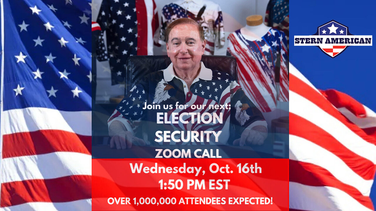 LIVE: Steve Stern's Election Security Call - Oct 16th