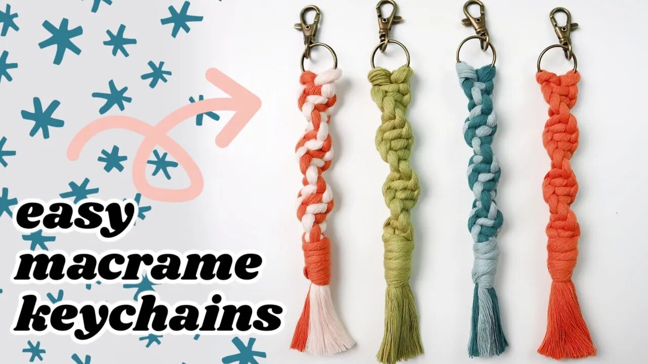 Easy DIY Macrame Keychain (For Beginners!)