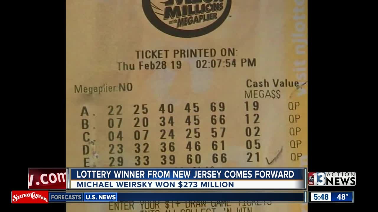Lottery winner comes forward