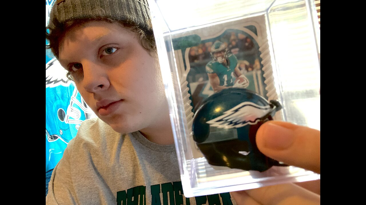 Collectors items of NFL Philadelphia Eagles..