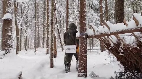 7 +++++ One man's survival in the wild Blizzard outdoor learning these days are good