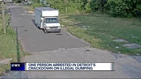 One person already arrested in Detroit illegal dumping crackdown