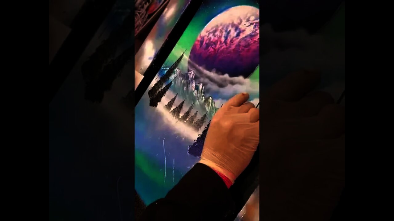 He painted that SO fast!