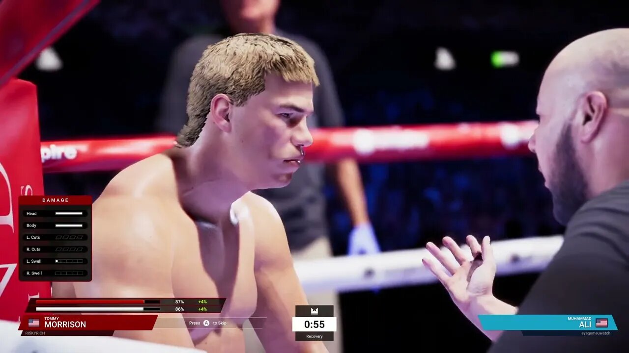 Undisputed Boxing Online Gameplay Tommy Morrison vs Muhammad Ali - Risky Rich vs eyegameuwatch