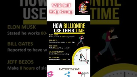 🔥How billionaires use their time🔥#shorts🔥#wildselfhelpgroup🔥29 march 2022🔥