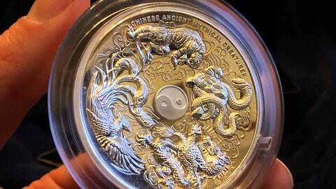 2015 5 Oz Silver Proof High Relief Coin: Chinese Ancient Mythical Creatures