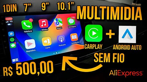 A MELHOR MULTIMIDIA DA CHINA! APPLE CAR PLAY e ANDROID AUTO! SUPER COMPLETA