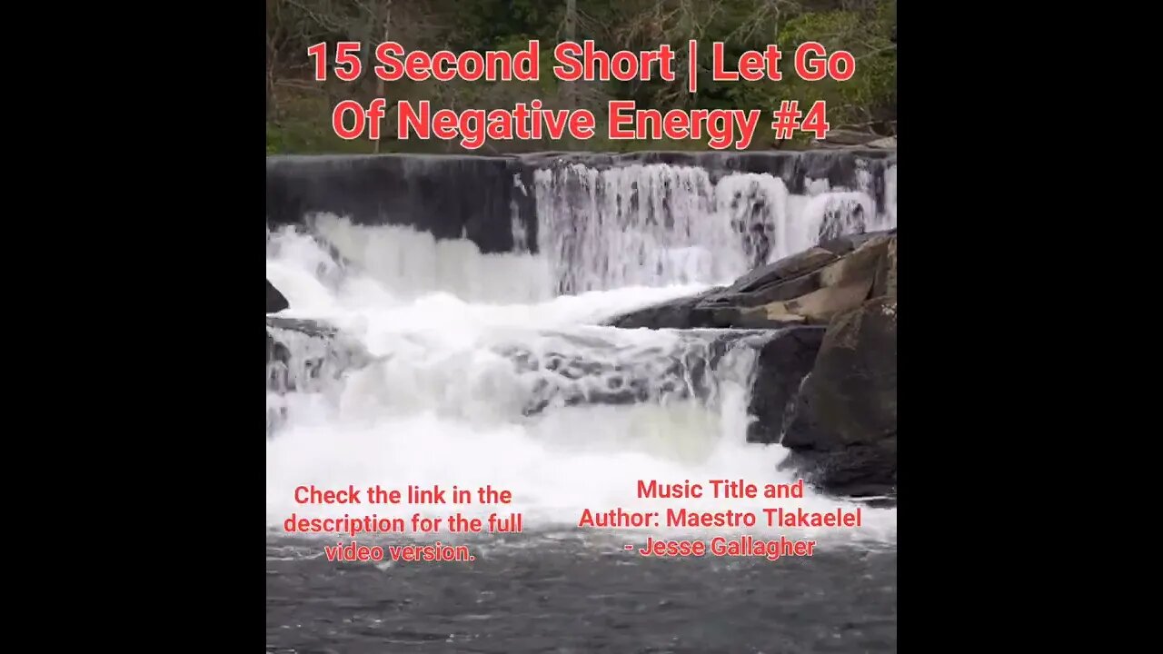 15 Second Short Of Let Go Of Negative Energy | #meditation #shorts #shortsvideo #waterfall #4