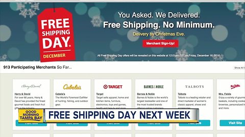 Stores offering free shipping this holiday season