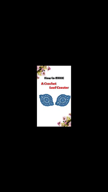 How To Crochet A Crochet Oval Coaster #shorts