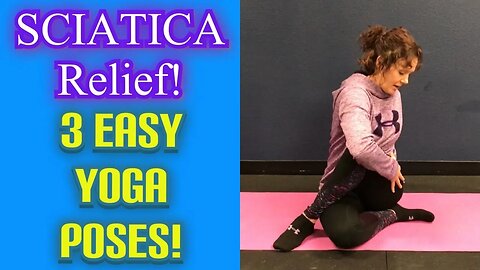 SCIATICA RELIEF! 3 EASY YOGA POSES! | Dr K & Dr Wil