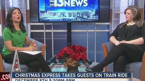 Christmas express takes guest on train ride