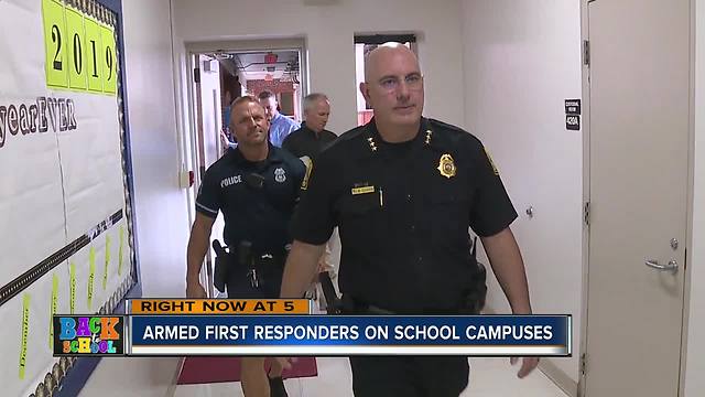 Armed first responders on school campuses