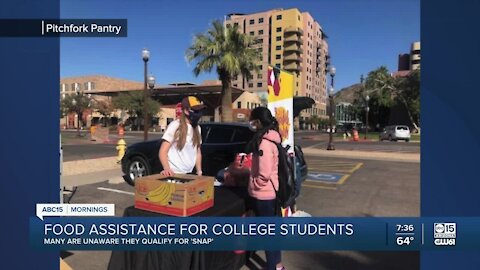 Food assistance for college students