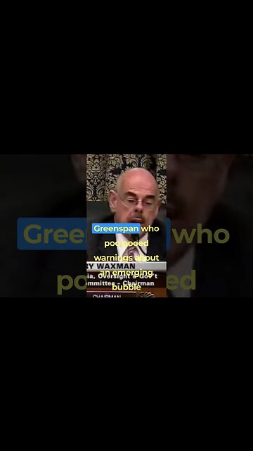 Alan Greenspan: Free Market Trickle Down Economist Admits Big Business Reaganomics Is A Failure. Pt5