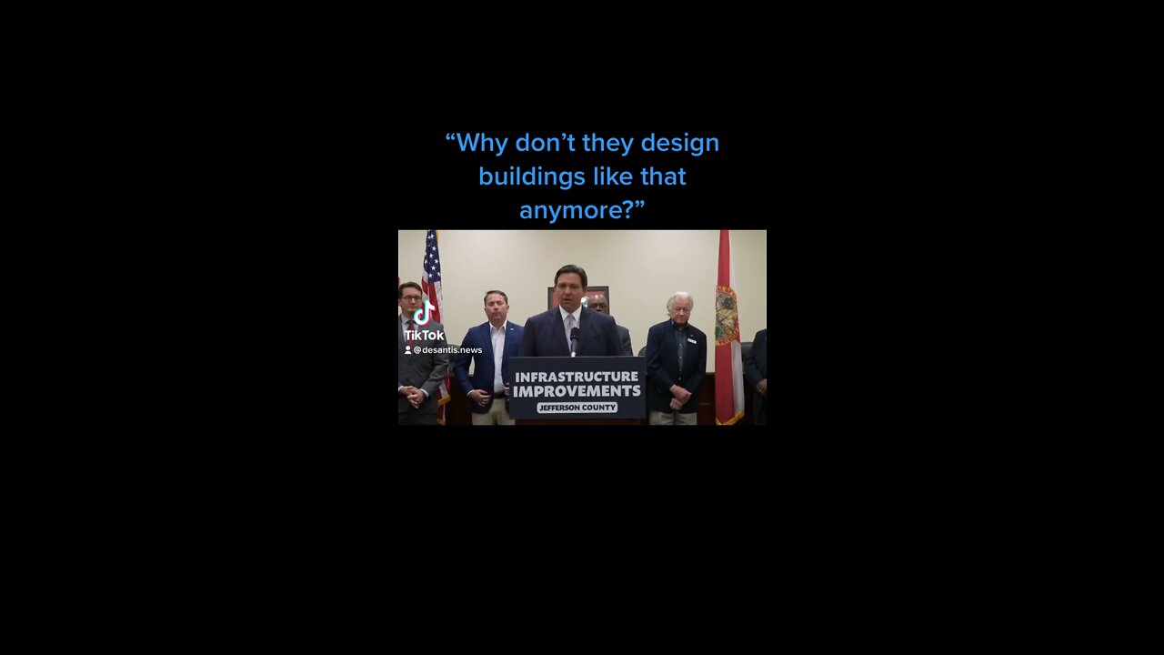 DeSantis says he loves older architecture