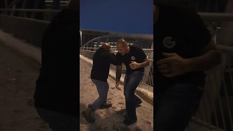 Haymaker Punch Self Defense Against a Bigger Attacker