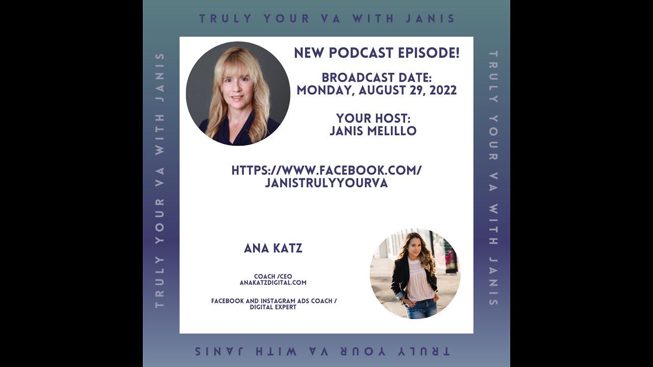 Facebook / Instagram Ads Expert and Ultimate Digital Marketing Expert - Ana Katz - 08.29.22