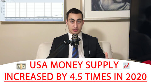 🔴 USA MONEY SUPPLY INCREASED BY 4.5 TIMES IN 2020 💵 📈 | JOEL JAMMAL