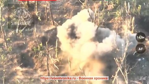 RUSSIAN SIBERIAN BRIGADE BURNS THE ENEMY IN KLESCHEYEVKA